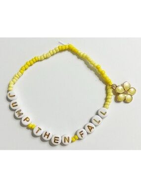 Taylor Swift Eras Tour Friendship Bracelet Jump Then Fall Fearless Flower Charm